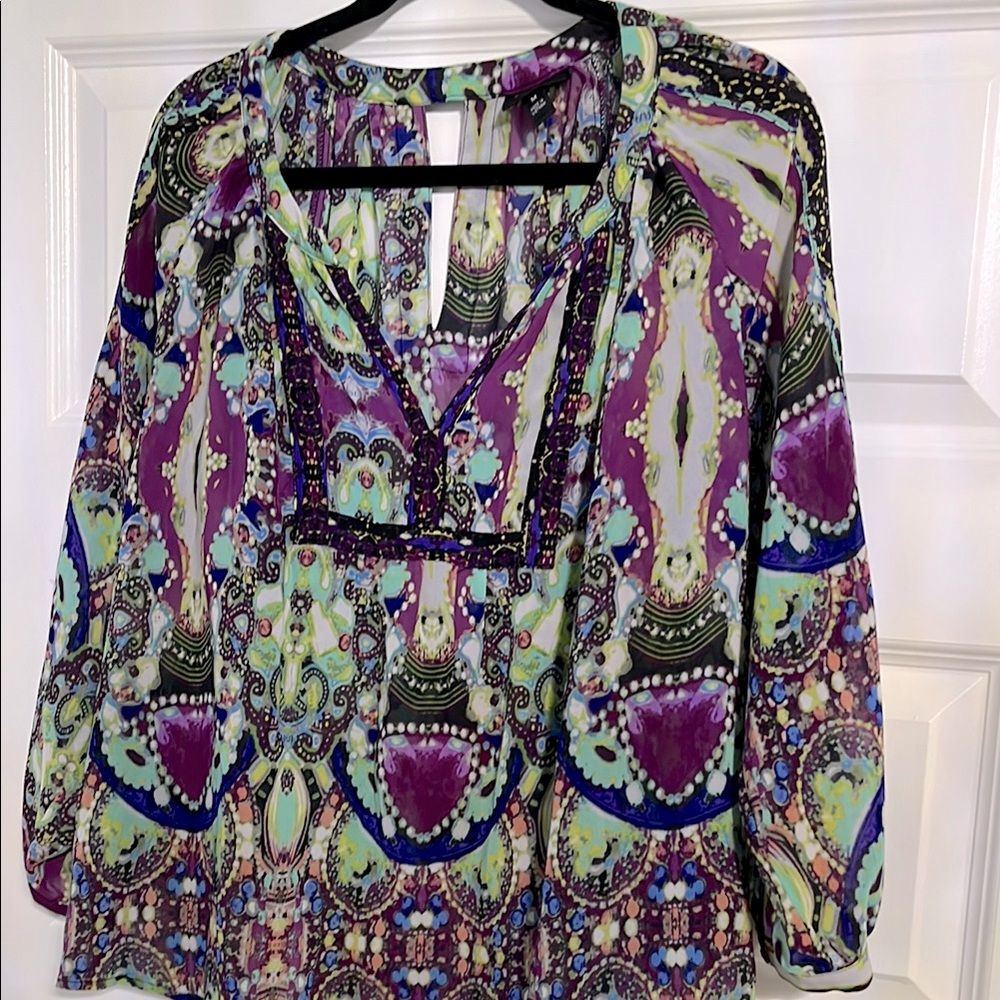 Nicole Women's  Multicolor Bohemian Top